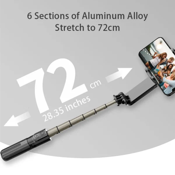 Handheld Selfie Stick Gimbal Stabilizer Holder Adjustable Fill Light Selfie Stand Bluetooth Mobile Phone For IPhone Samsung - Image 6